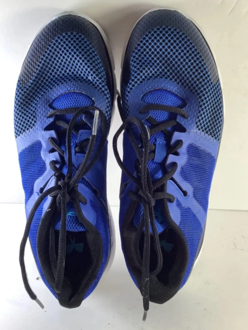 Under Armour Mens Micro G 1273970-907 Blue Running Shoes Sneakers Size 7